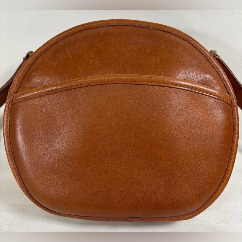 COACH Vintage 1994 Brown Glovetanned Leather Canteen Bag USA Made πΊπΈ - Picture 4 of 16